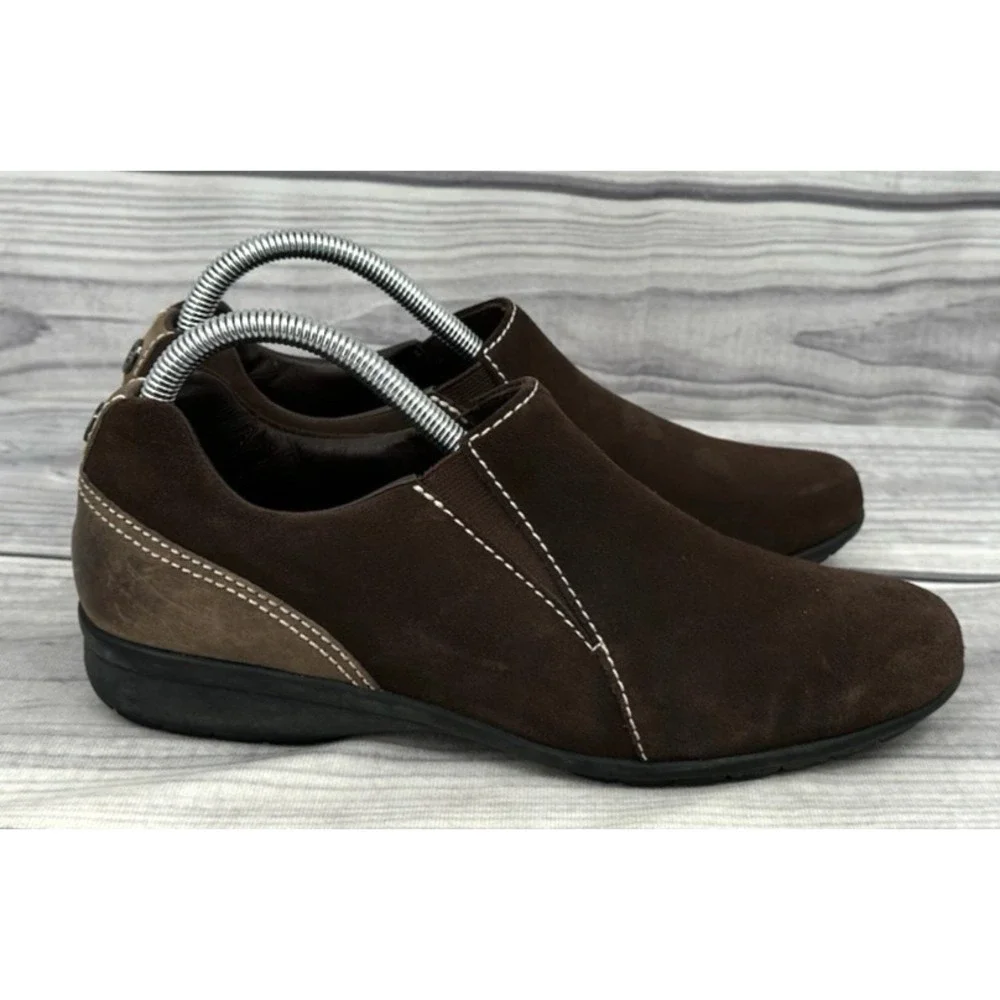 COLE‎ HAAN BROWN SUEDE WATERPROOF LOAFER SHOES Women's Size 9.5 B